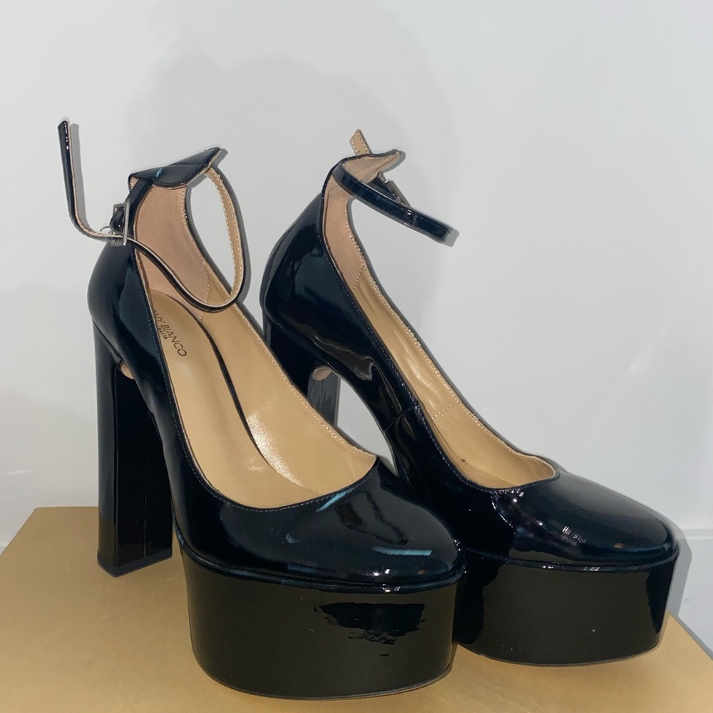 Tony Bianco Jaguar Black Patent Heels